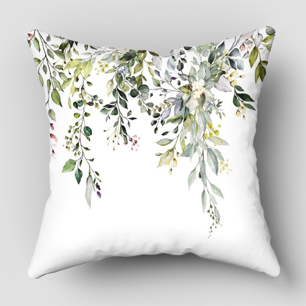 1pc Unique Floral Design Pillow Case For Home Decorative Pillows Cover Invisible Zippered Throw PillowCases 8.1