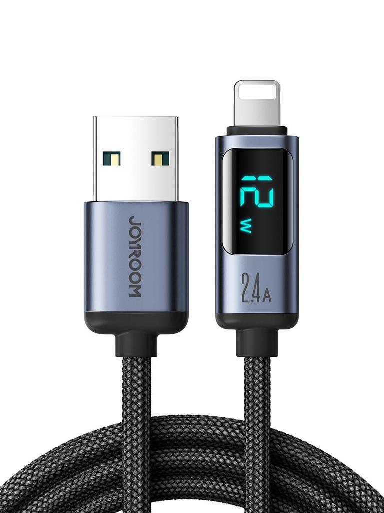 Jiletang 100W Aluminum Alloy PD20 Fast Charging Braided Cable for Mobile Phones, 66W Flash Charging, Digital Display