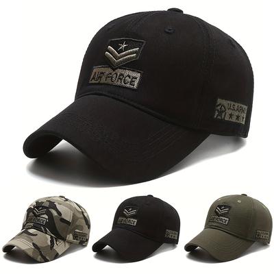 Unisex AIR FORCE Arrow Embroidery Baseball Caps Adjustable Casual Hats Spring and Autumn Outdoor Sunscreen Hat