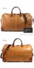 Bercute Camel Boston Bag for Large 30L Perfect for School and Day Suitable for Shoulder Travel and Sports Product Men, Leather, Capacity, Capacity,