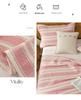 Striped Cotton Yarn-Dyed Three-Layer Gauze Quilt – Summer Cooling Blanket