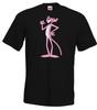 Camiseta Masculina Youth Designz Estampa Pantera Rosa Logo Rosa Nerd Desenho Animado Anos 90