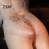 False Vagina Panties Men Crossdresser Briefs Design Low-rise Lace Sexy Underwear Stitching Cross Dressing Fake Smooth Lines