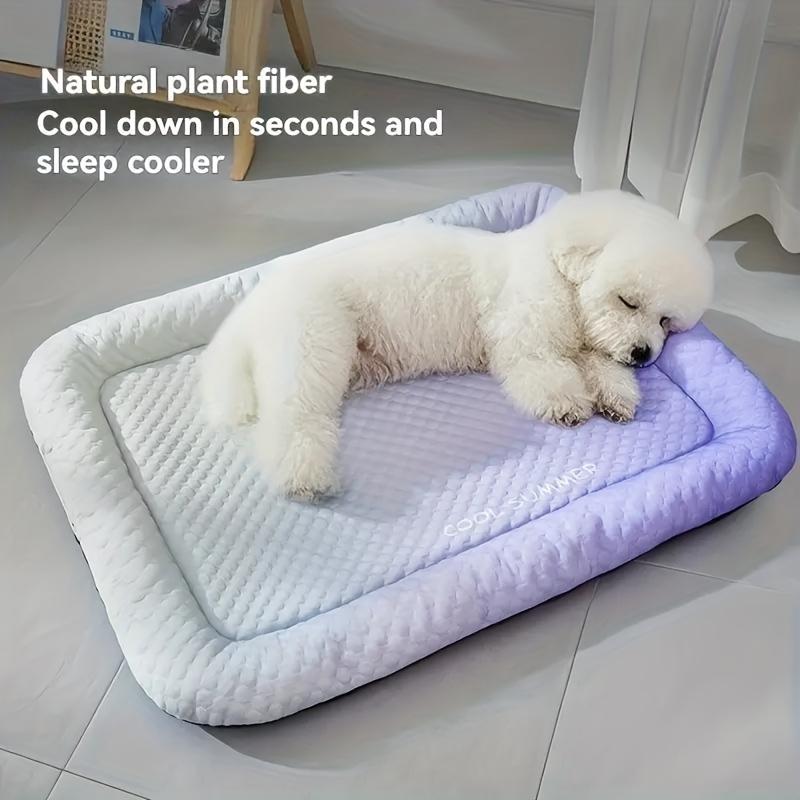 Cool Pet Mat - Summer Cat and Dog Cooling Mat Washable Ice Self Cool Pad - Dog Crate Mat Cooling Pad Cat and Dog Sleeping Bed