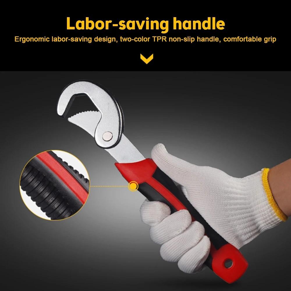 Set de chei multifuncționale cu trei laturi, îngroșarea dinților și prevenirea ruginii, deschidere mare, unealtă manuală multifuncțională