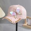 Heavy industry cap women's summer new butterfly baseball cap trendy fashion versatile sequined outdoor sun hat
