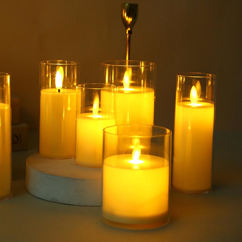 LED Simulated Glass Cup Candle Light – Creative Wedding & Birthday Decor