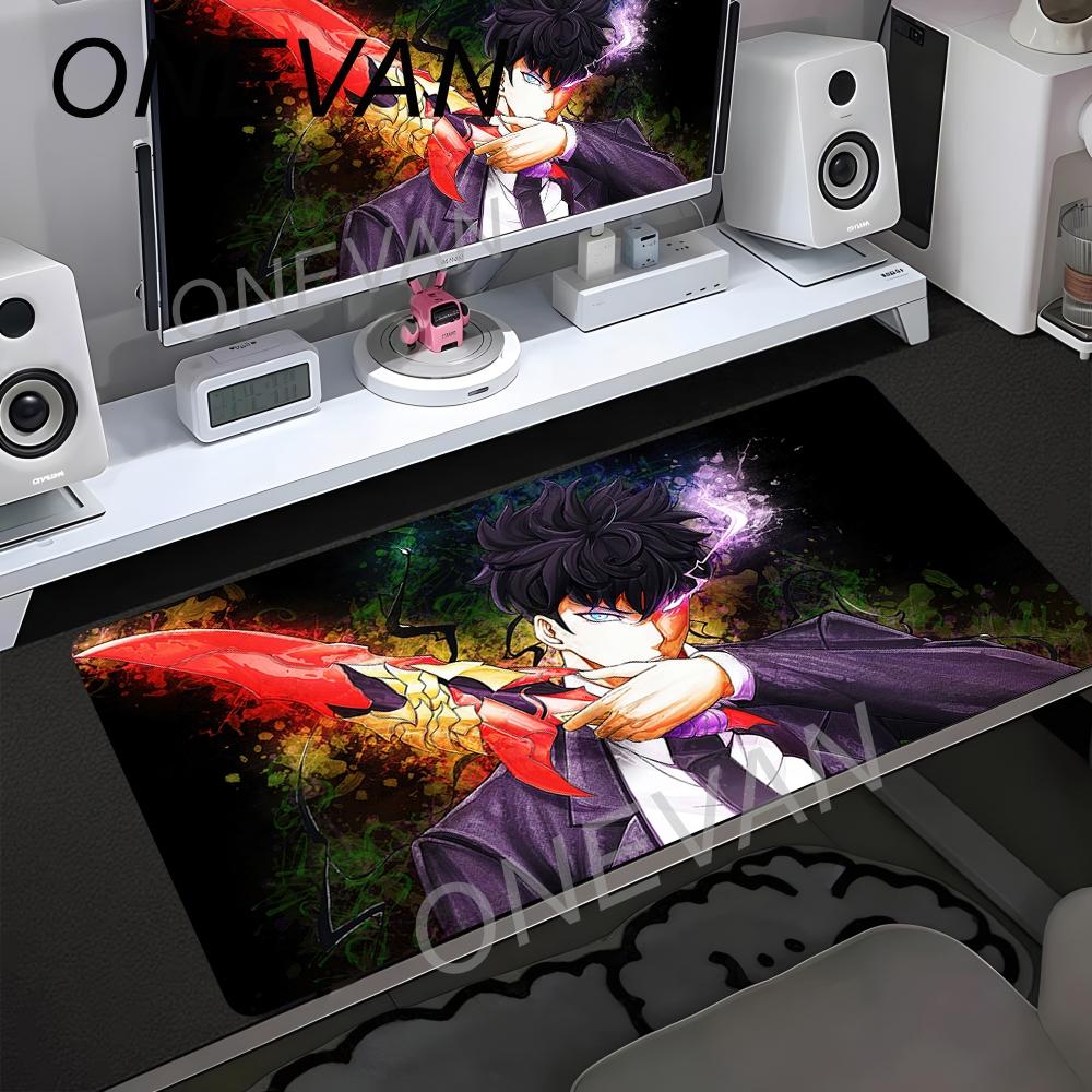 Anime Solo Leveling Podkładka pod mysz HD Drukowana dla Graczy Komputerowych Krawędź Blokująca Antypoślizgowa Podkładka pod mysz XXL Klawiatura PC Naturalna Guma Podkładka na biurko