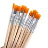 10pcs Calligraphy Art Supplies Wood Handle Hook Line Pen Drawing Brush Painting Pen Paint Brushes
