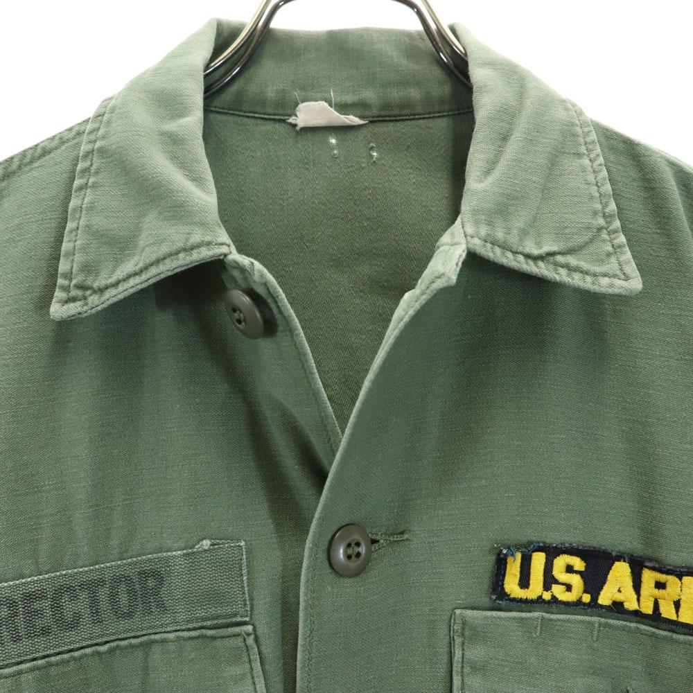 US.ARMY vintage Long sleeve Military shirt khaki Men's Used