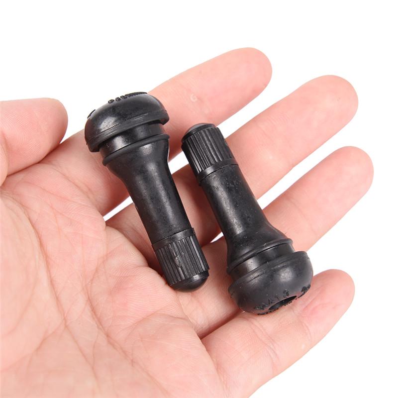 5pcs /Set Black Tr413 Tubeless Car Wheel Tire Valve Stems with Caps Tyre Rubber