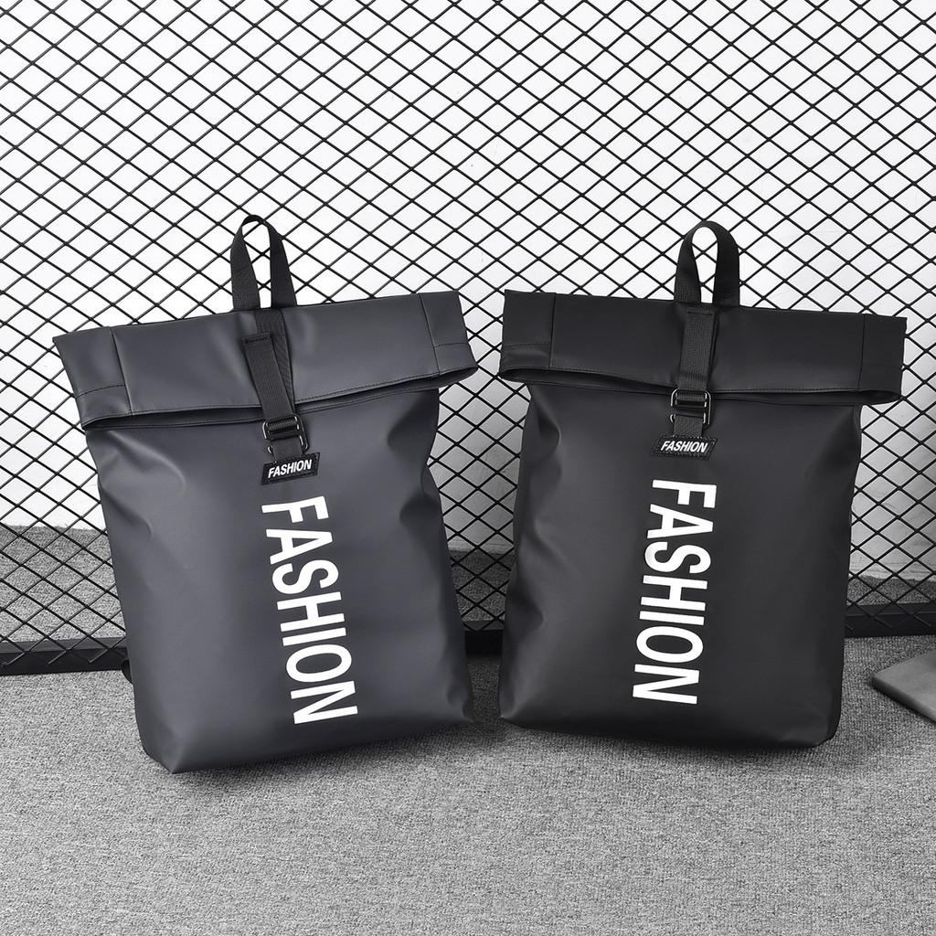 Minimalist Letter Pattern Backpack For Students With Large Capacity And Ergonomic Straps