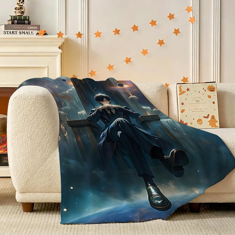 Lord of Mysteries Throw 240g Lightweight Flannel Blanket, Soft Skin Throw Blanket for Sofa Bedroom 75X95CM