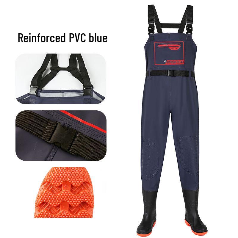 Aquaculture Work Overalls: Durable One-Piece Bib Waders for Labor Protection
