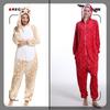 Adult Flannel Reindeer Onesie Pajamas - Thick Winter Homewear