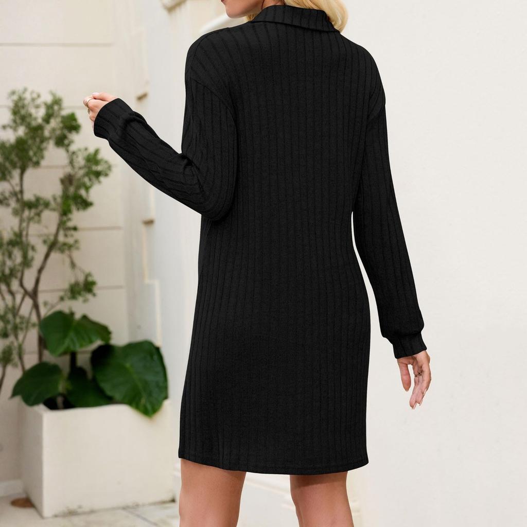 Women's Fashionable Casual Long-sleeved Dress