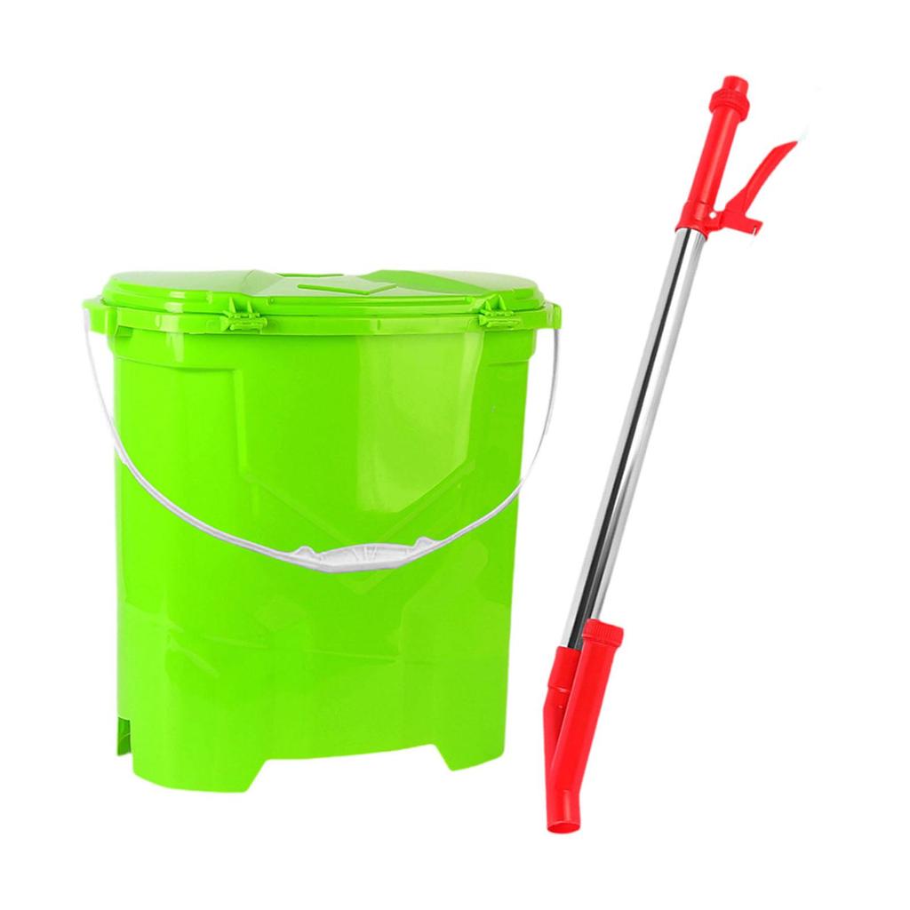 Back Carrying Manual Fertilizer Spreader Ergonomic Design for Agricultural Use Multifunctional 18.1x7.8x18.5inch 25L Capacity