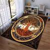 "Tree of Life Pattern Carpet with Celtic Art and Animal Motifs" Suitable for use as an anti-slip for living room bedroom sofas