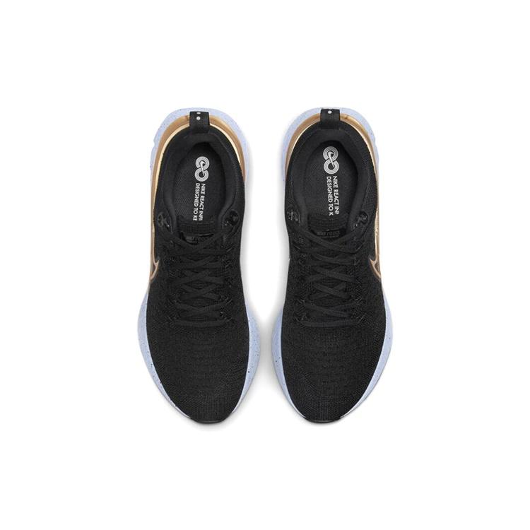 (WMNS) Nike React Infinity Run Flyknit 2 'Black Metallic Gold' Women's CT2423-009