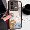For Xiaomi 14t 13t Poco X6 F6 X5 Pro Redmi Note 14 13 12 11 10 Pro Line Flower Pattern Shockproof Silicone Soft Lens Protection Anti-Fall Case