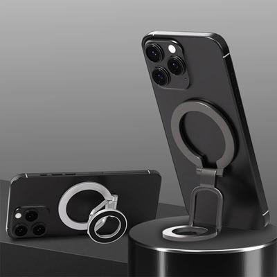 Double Sided Magnetic Phone Ring Holder For IPhone 16 15 14 Foldable Stand Strong Grip Stand Strong Magnet & Finger Grip Suppor