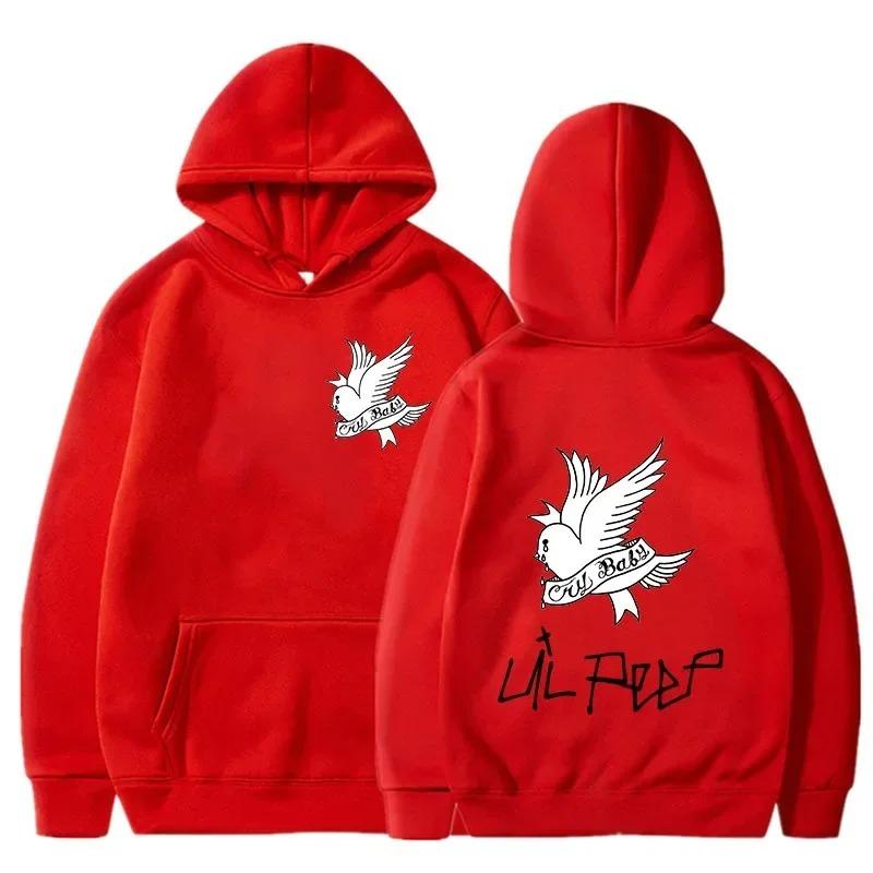 New autumn_winter men's Lil Peep printed hoodie and hoodie Sporty women's fashion Casual hip-hop Harajuku Street hip-hop top