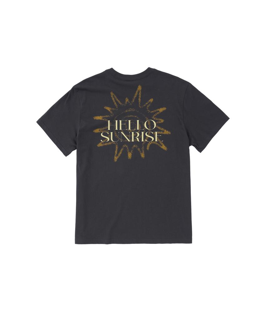 HELLO SUNRISE Hs Sunburst Icon Tee_Charcoal