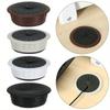 2pcs 60mm Desk Cable Grommet Wire Hole Cover Cord Organizer Table Outlet Port Management