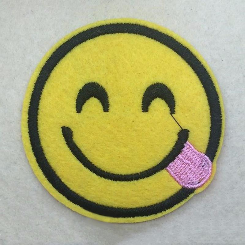 8 buc. emoji expresie Patch-uri termocolante Insignă brodată Aplicație