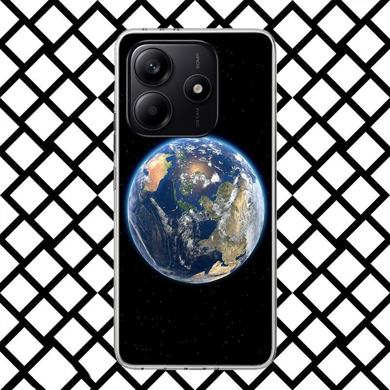 Earth Stars Space Phone Case for Xiaomi Redmi Note 15 14 14S 13 12 12S 11 Pro Plus 11E 11T 11S 10S 5G Soft Cover Fundas Redmi No