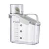 Transparent Bulk Food Container with Pouring Spout Nonslip Handle Box Large Capacity Storage Bin For Snacks Pet Food