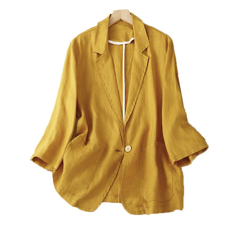2026 New Casual Three-Quarter Sleeve Short Jacket for Women, Solid Color Blazer