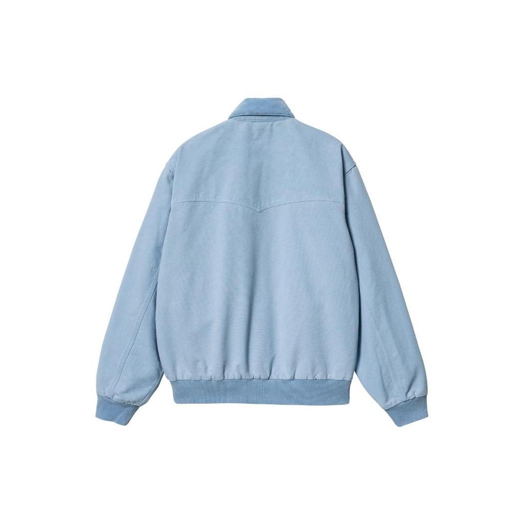 Carhartt WIP OG Santa Fe Jacket Classic Solid Color Lapel Zipper Unisex Jacket Blue i030288-1hf-fh