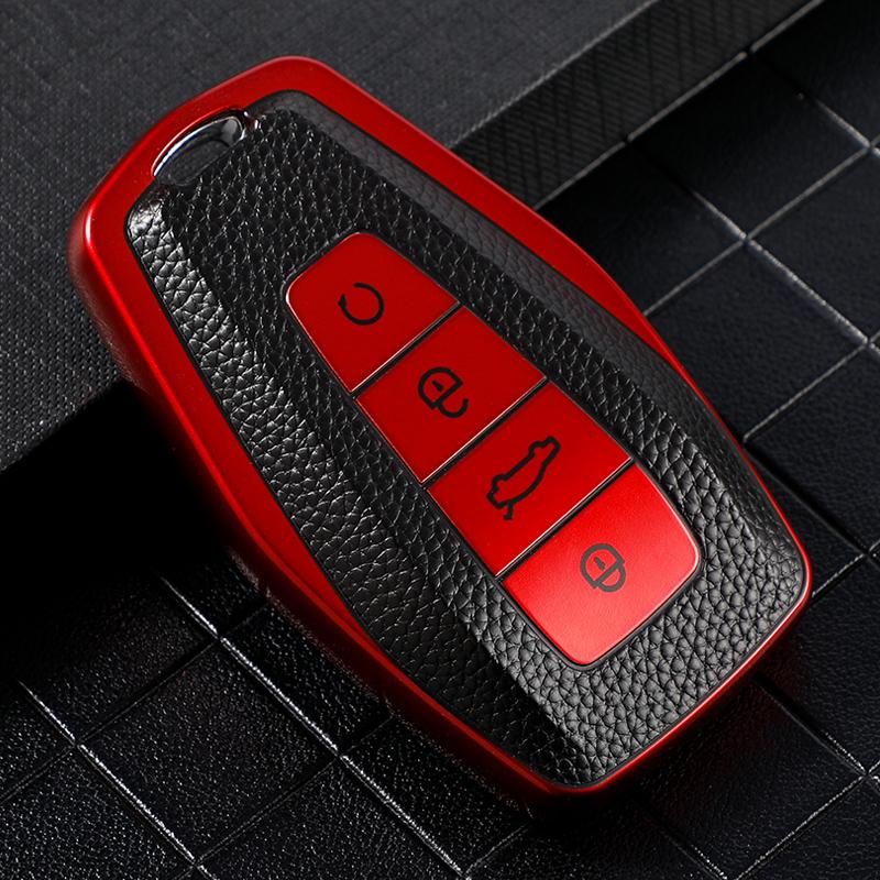 TPU Auto-Fernschlüsselhülle für Geely Coolray Atlas Boyue NL3 Emgrand X7 EX7 SUV GT GC9 Borui Auto Schlüssel Schutz Halter Schale