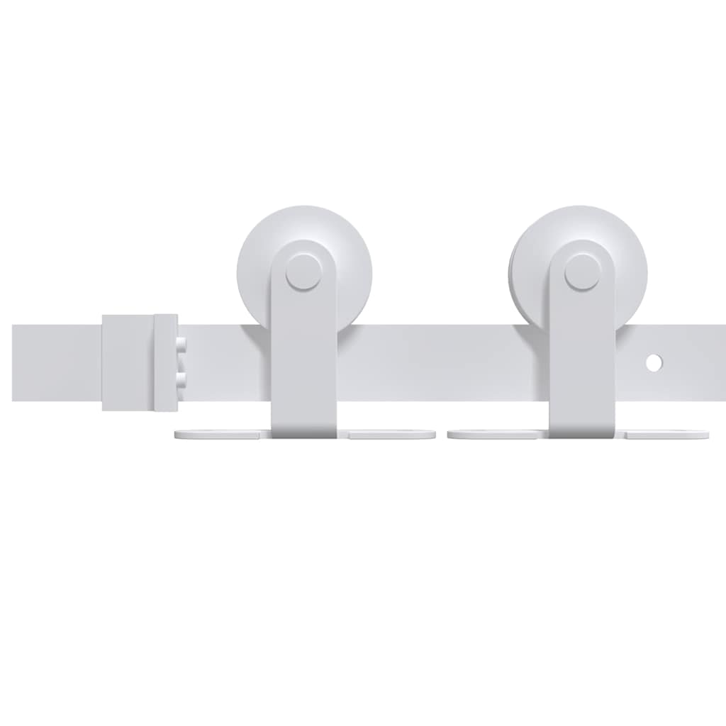 Vidaxl Sliding Door Mounting System, 183 Cm, Steel, White
