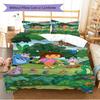 Name Custom Explorer Dora Pattern Bedding Set Quilt Cover Pillowcase Home Decor Gift (1 * Duvet Cover + 2 * Pillowcase, Without Core)