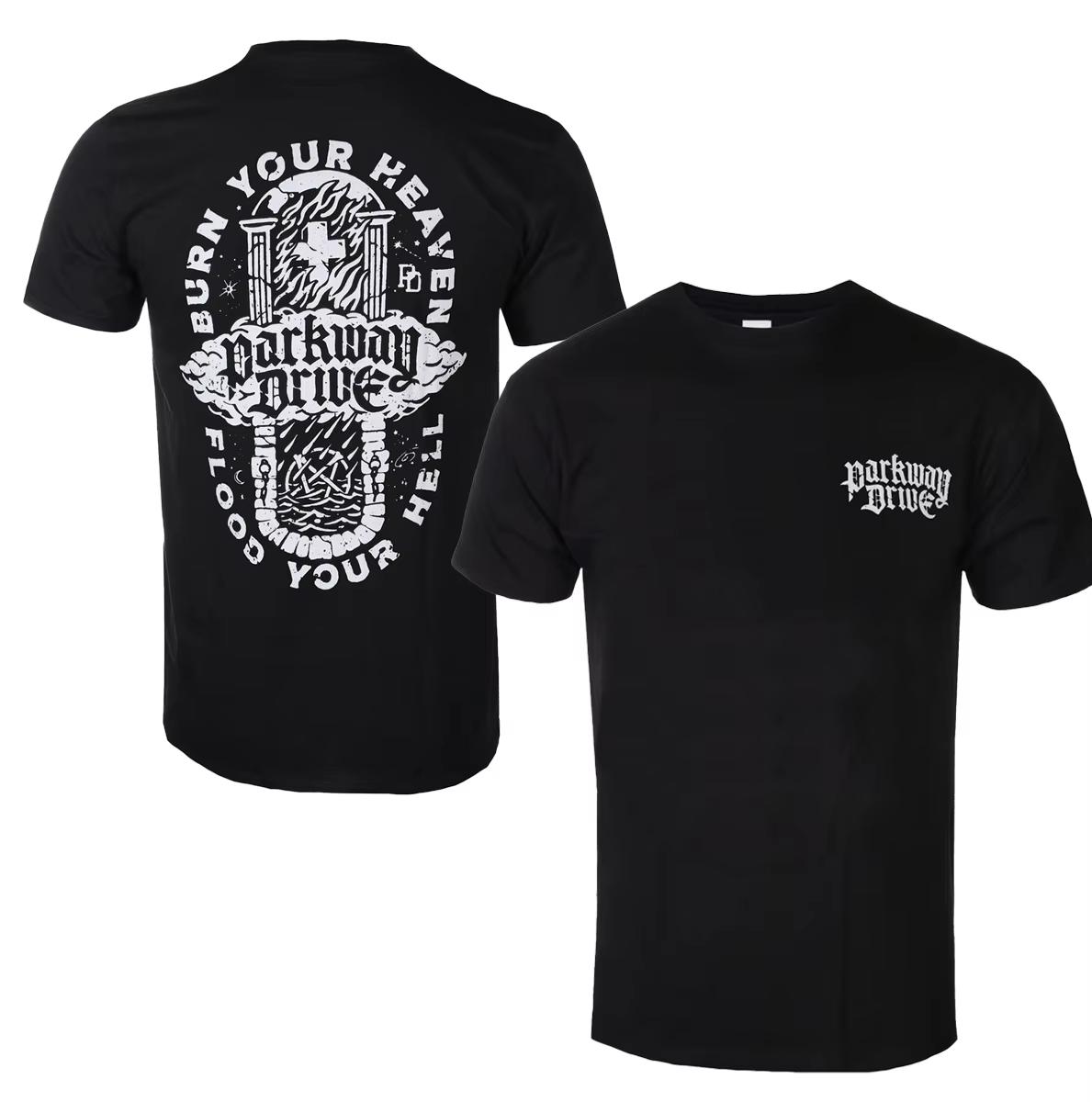 

Parkway Drive Графическая хлопковая футболка Унисекс Мужская Женская Летняя с коротким рукавом Модная брендовая Роскошная Повседневная Винтажная Ретро Повседневная футболка XL