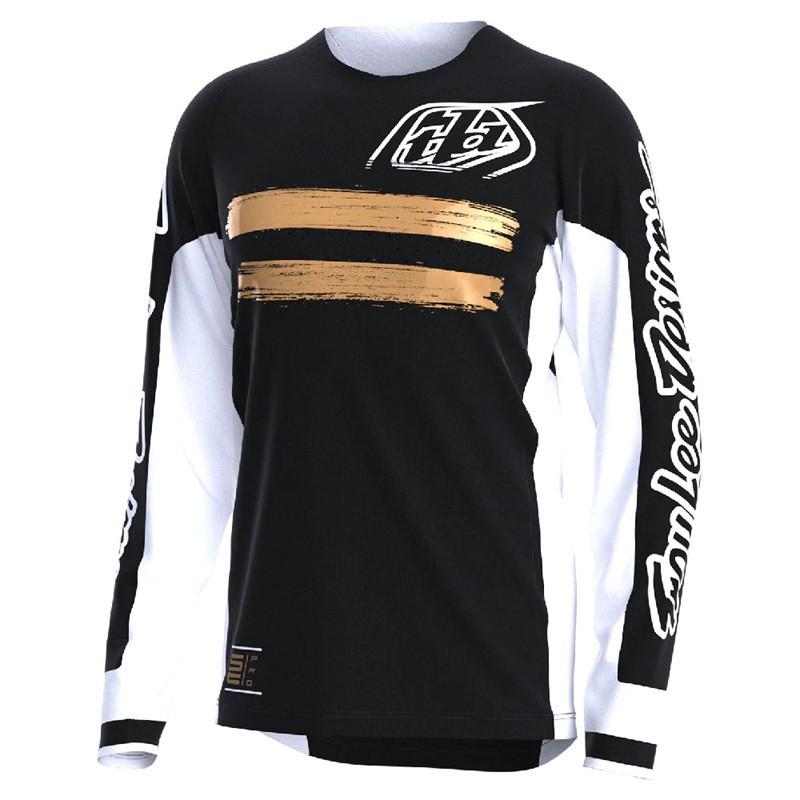 Maglia da Corsa TLD da Uomo Asciugatura Rapida Maglietta per Moto Fuoristrada Sportswear Traspirante