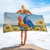 Farmhouse Chicken Beach Towel Microfiber Quick Dry Bath Towels for Swimmer Absorbent Bathroom Towel for Hotel Gym Spa Yoga Sport