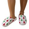 Fashion Christmas Tree Women Slippers Gingerbread Winter Warm Slides Couple Houseshoes Men Bedroom Flat Soft Sole Home Shoes for Gift
