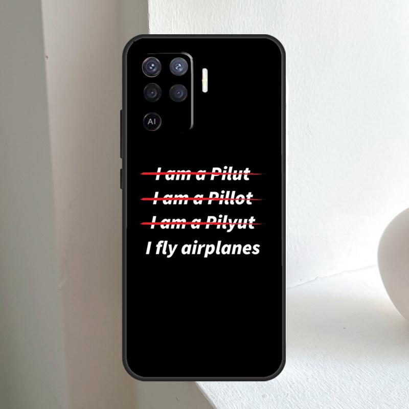 Aircraft Helicopter Airplane Pilot For OPPO A74 A54 A94 A17 A57 A15 A16 A76 A96 A18 A38 A58 A78 A98 A40 A60 A80 A5 A6 Pro Case