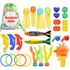 Swimming Pool Diving Toys Treasure Hunt Diving Set Torpedo Fish Water Rings Dolphin Inflatable Swimming Pool Accessories Tmz