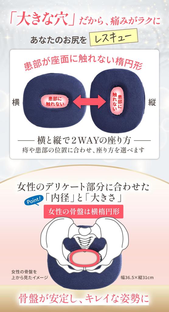 By a Dermatologist X Used In Obstetrics and Gynecology Donut Cushion with Greatly High Resilience and Large Hole Design for Hemorrhoids and Postpartum