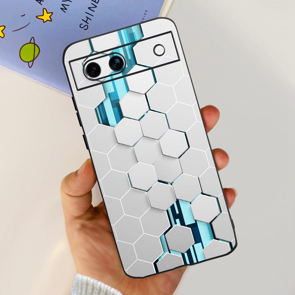 For Google Pixel 8a / Pixel 8 / Pixel 8 Pro Black Silicon Case For Google Pixel8a Pixel8 8Pro Fashion Cool Soft TPU Phone Cases