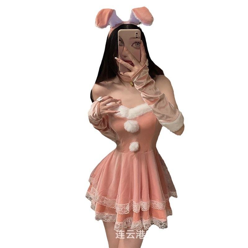 Sex Lingerie Plus Size Christmas Cosplay Bunny Uniform Sexy Christmas Dress Female