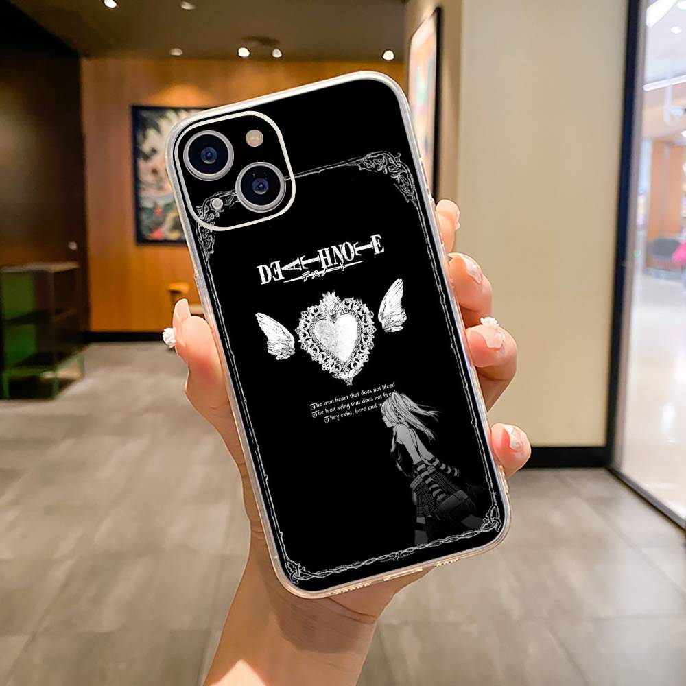 M-Misa- Death Note Phone Case For iPhone17,16,15,14,13,12,11 ,Pro Max, Plus Soft Silicone Transparent Cover