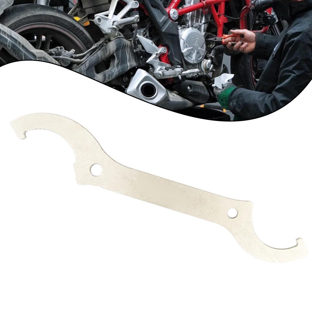 Motorrad Reparaturwerkzeug Hinterrad Stoßdämpfer Schlüssel Für Motorrad Wartung 2-in-1 Design Kompakt Und Tragbar Für ATVs
