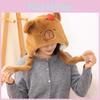 Capybara Hat Plush Movable Ears Winter Warm Cartoon Animal Hats Decorations