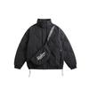 Unisex Japanese Style Retro Quilted Stand Collar Down Jacket Winter Warm Parka Men Women