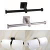 Paper Holder Toilet Roll Holder 304 Stainless Steel Black/silver Creative Dual-purpose Paper Rack Toilet Paper Holder